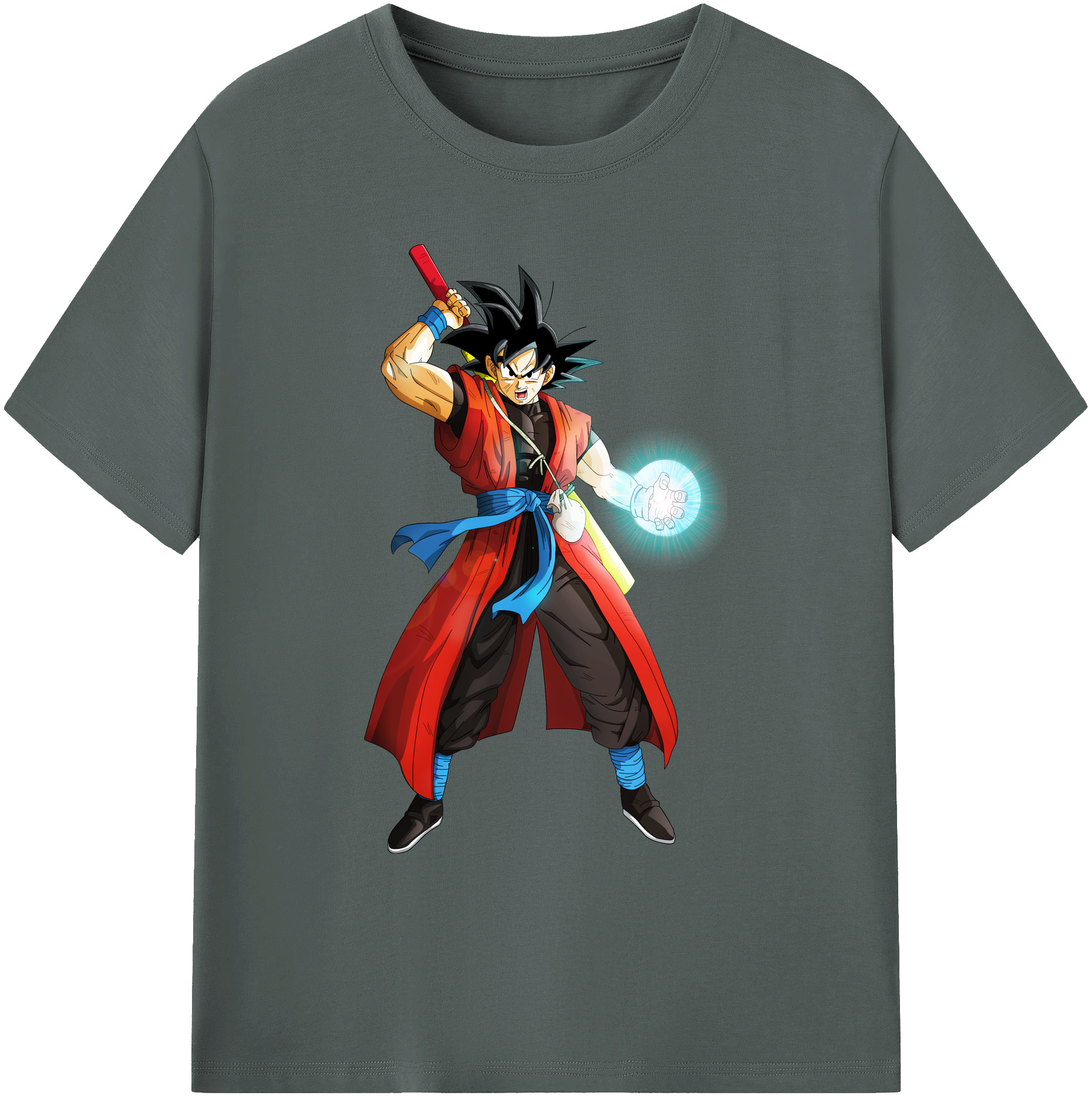 （画像用） ドラゴンボール 孫悟空（そん ごくう）Son Goku カカロット DRAGON BALL Kakarotto 綿100％ メンズ半袖Tシャツ｜肌触りやわらか＆通気性